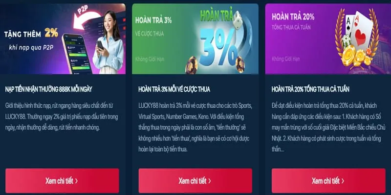 Hoàn trả cược thua không giới hạn 39BET12